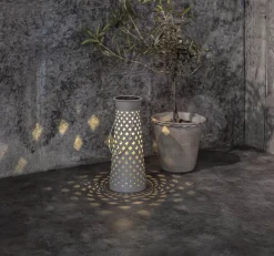 ROMBY Solcellslykta 32cm Grå