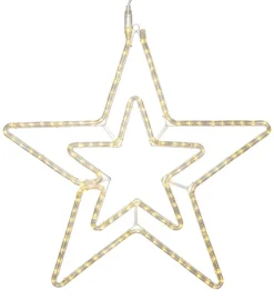 ROPEART Stjärna Siluett 71cm Vit