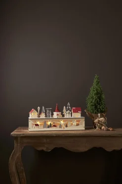 ROSENHEIM Ljusstake Batteri 10L 45cm Natur