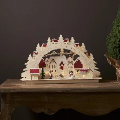 ROSENHEIM Ljusstake Batteri 10L 46cm Natur