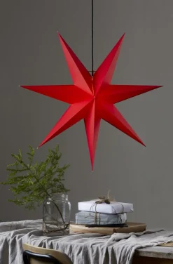 ROZEN Pappersstjärna 70cm Röd