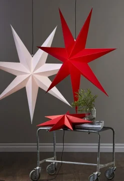 ROZEN Pappersstjärna 70cm Röd