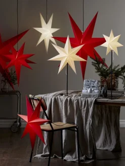 ROZEN Stjärna 65cm Röd