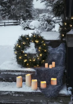 RUSSIAN PINE Krans 50cm 30LED IP44 Grön