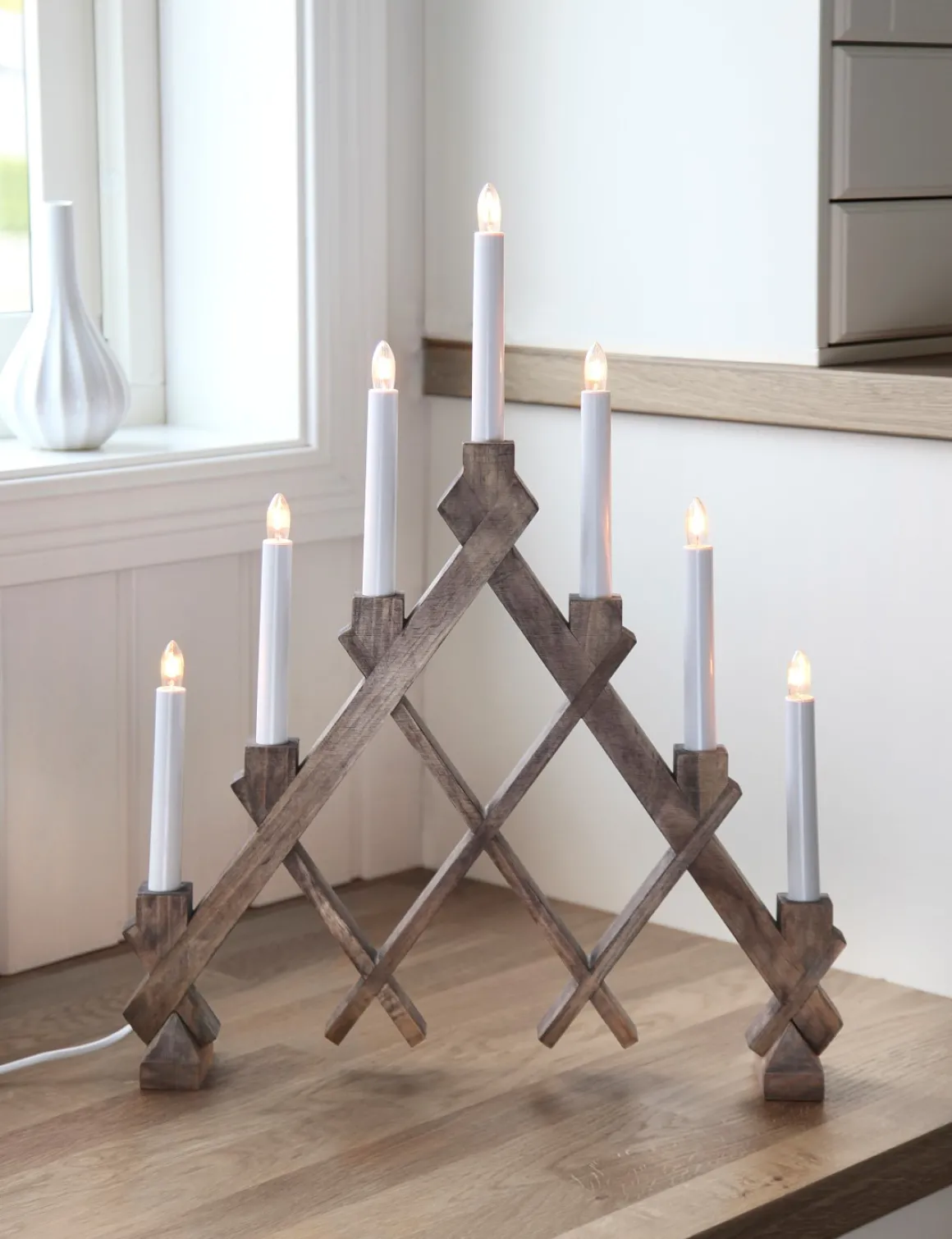 Rut Ljusstake 53cm Brun