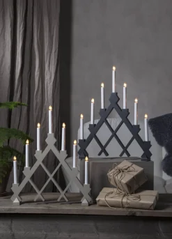 RUT Ljusstake 53cm Grå