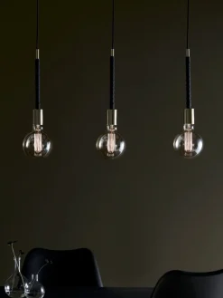 SADDLE Taklampa 3L 68cm Mässing/Svart