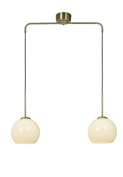 SALLE Takpendel 2a 820mm Antikmässing/vit