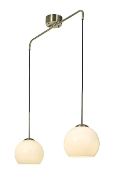 SALLE Takpendel 2a 820mm Antikmässing/vit