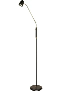 SANDNES Golvlampa 140cm Svart/Krom