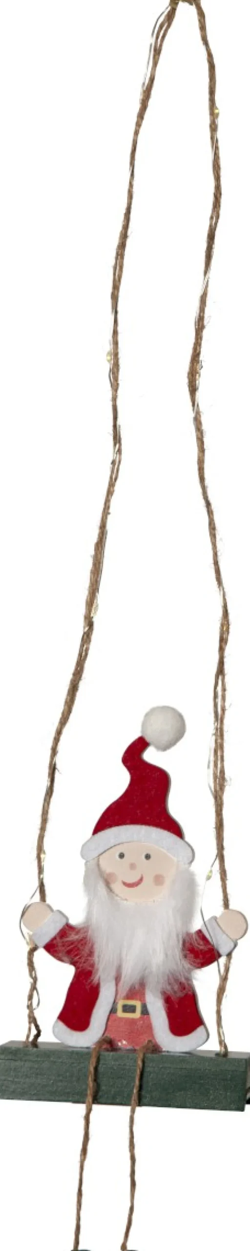 SANTA Inomhusdekoration Batteri 50cm Röd