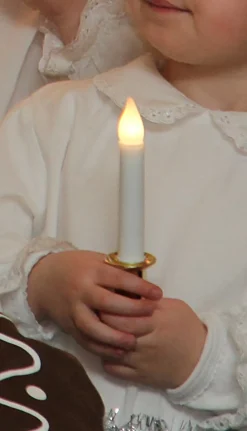 Santa Lucia Tärnljus Guld