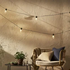 SELECTA Ljusslinga 13,6m 18LED Varmvit/Svart