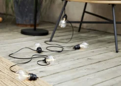 SELECTA Ljusslinga 13,6m 18LED Varmvit/Svart