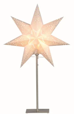 Sensy Stjärna på fot 55cm Vit