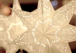 Sensy Stjärna på fot 55cm Vit