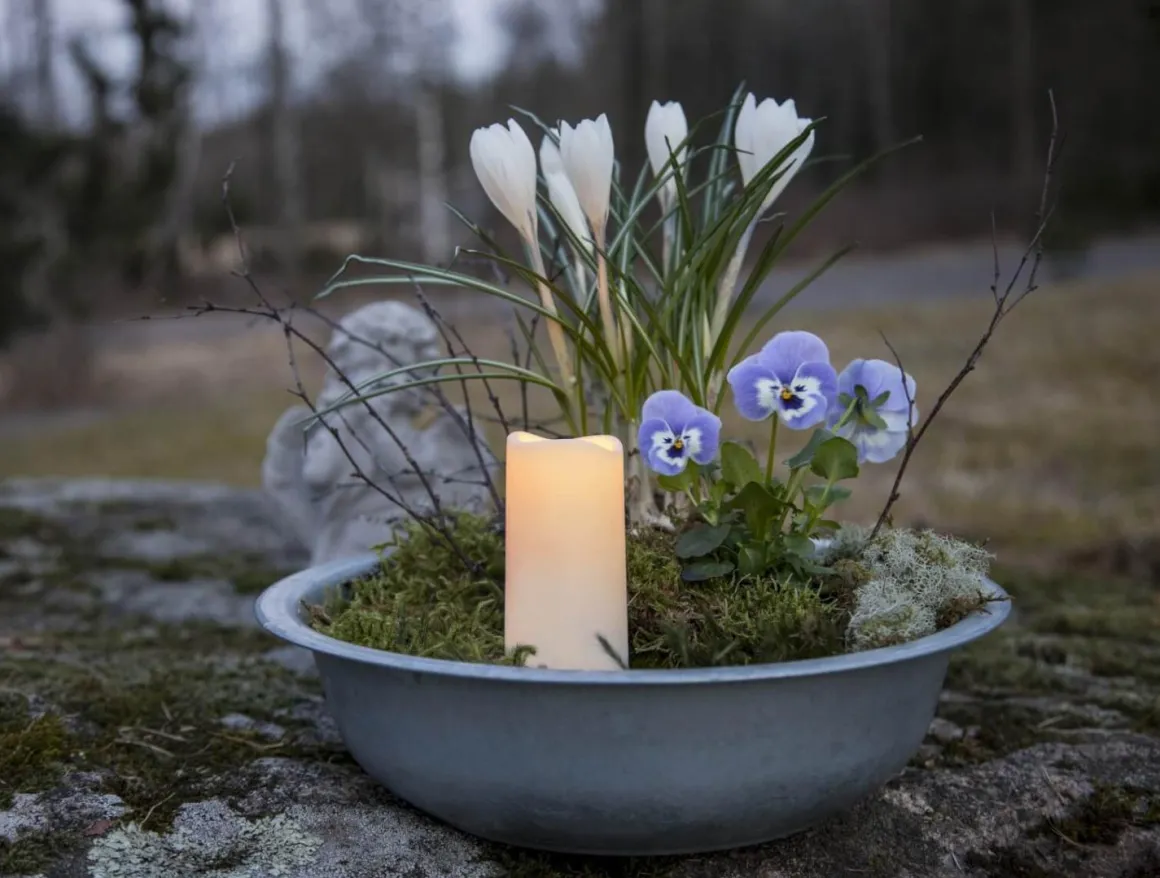 SERENE LED-Gravljus Sensor 10cm LED Vit