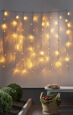 SERIE LED Ljusgardin 80LED 130cm Extra varmvit IP44