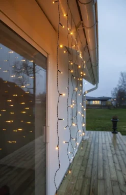 SERIE LED Ljusgardin 80LED 130cm Extra varmvit IP44