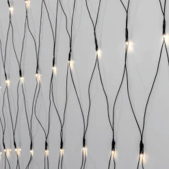 SERIE LED Ljusnät Crispy Ice White 200L 3m Svart