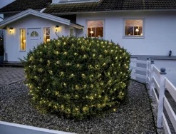 SERIE LED Ljusnät Crispy Ice White 200L 3m Svart