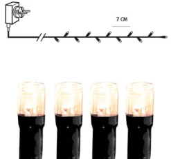 SERIE LED Ljusslinga Crispy Ice White 360L 25,2m Svart