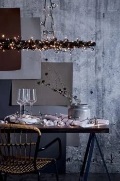 SERIE LED Ljusslinga Crispy Ice White 180L 3,6m Svart