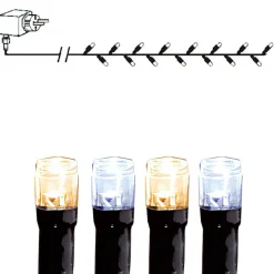 SERIE LED Ljusslinga 160L 16m Svart/Varm&Kallvit