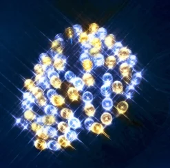 SERIE LED Ljusslinga 160L 16m Svart/Varm&Kallvit