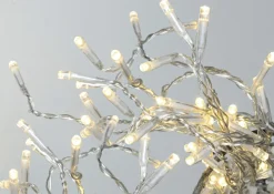 SERIE LED Ljusslinga 8m 80LED IP44 Varmvit Transparent