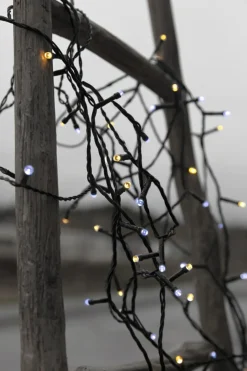 SERIE LED Ljusslinga 4m 40LED IP44 Varmvit & Kallvit Svart