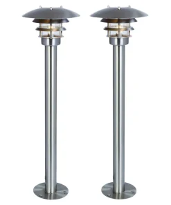 SHINE Pollare 2-Pack 61cm Rostfritt stål 12V IP44