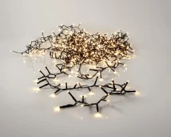 SHINY WARMWHITE Ljusslinga 24m 1200LED Varmvit/Svart IP44