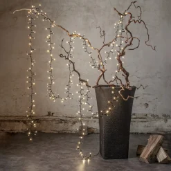 SHINY WARMWHITE Ljusslinga 24m 1200LED Varmvit/Svart IP44