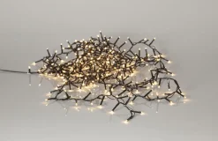 SHINY WARMWHITE Ljusslinga 24m 1200LED Varmvit/Svart IP44