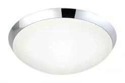 SIRACUSA LED-Plafond Bad 28,4cm Krom/Vit IP44