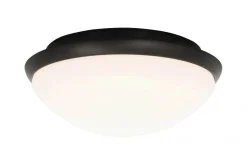 SIRACUSA LED-Plafond Bad 24,8cm Vit/Svart IP44