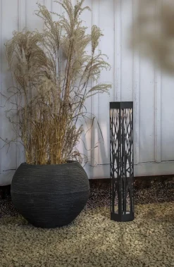 SIRANNA Solcells-pollare 66cm Svart