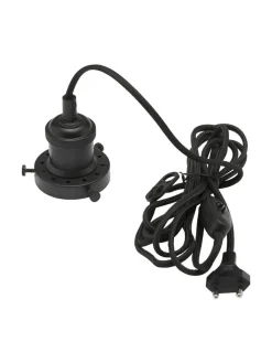 SIRI Takupphäng m.Väggkontakt 8,5cm Svart