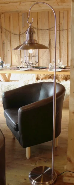 SKEPPAR Golvlampa 160cm Koppar