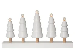 SKOG Ljusstake 5L 46cm Vit