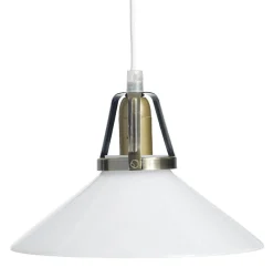 SKOMAKARE Fönsterlampa 20cm Antikmässing/Opalvit