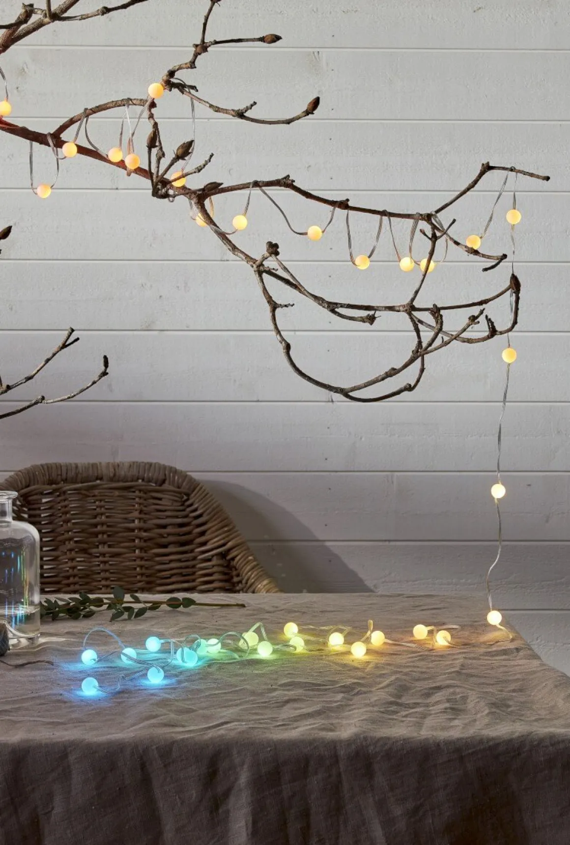 SMART FAIRY LIGHT Ljusslinga 66L Batteri 10m 66LED Multi/Silver