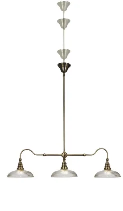 SNOOKER Takpendel 3L 160cm Antik/Veckad/Klar