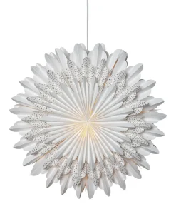 SNOW Pappersstjärna 50cm Vit/Guldprickar