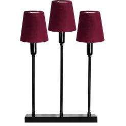 SOFT CHRISTMAS Ljusstake 3L 34cm Svart