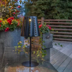 SOLA Solcellslampa 35cm Svart