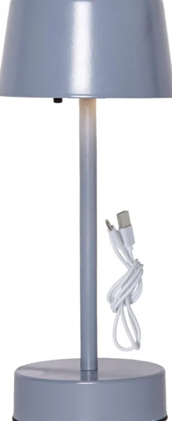 SOLEI Solcellslykta/USB 26,5cm Blå