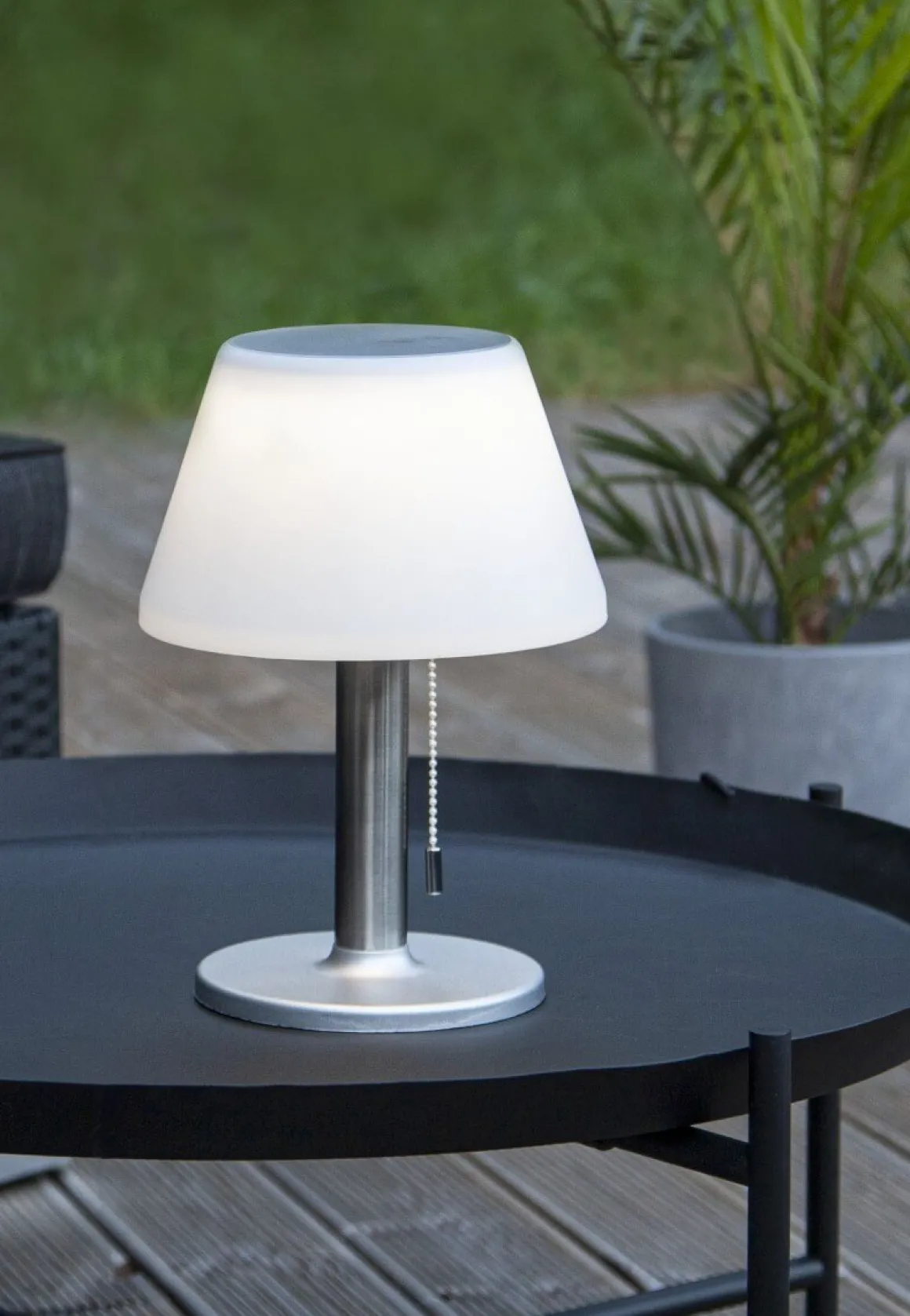 SOLIA Solcellslykta 28cm Vit Varmvit IP44