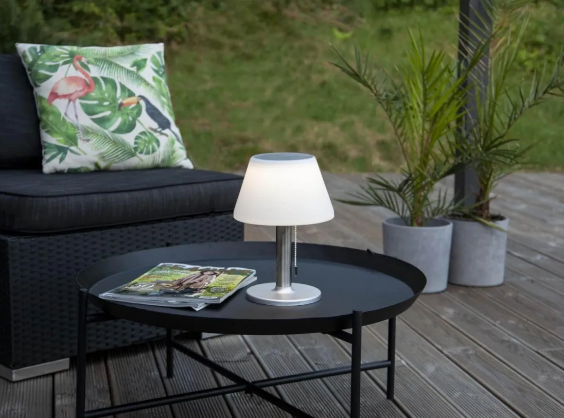 SOLIA Solcellslykta 28cm Vit Varmvit IP44